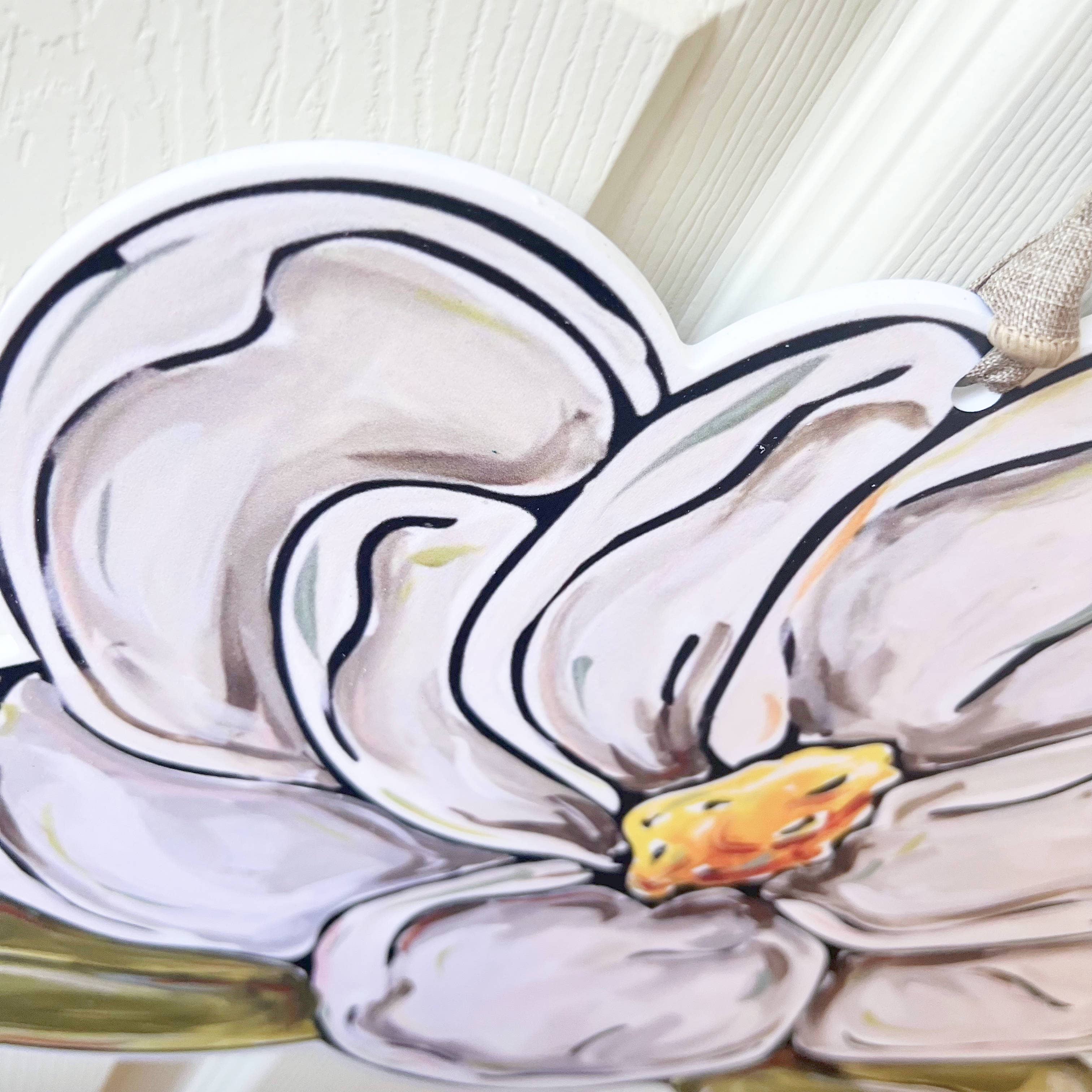 Home Malone - Vente Affichette de porte - Accroche-porte Magnolia - Décoration d'extérieur florale du sud2