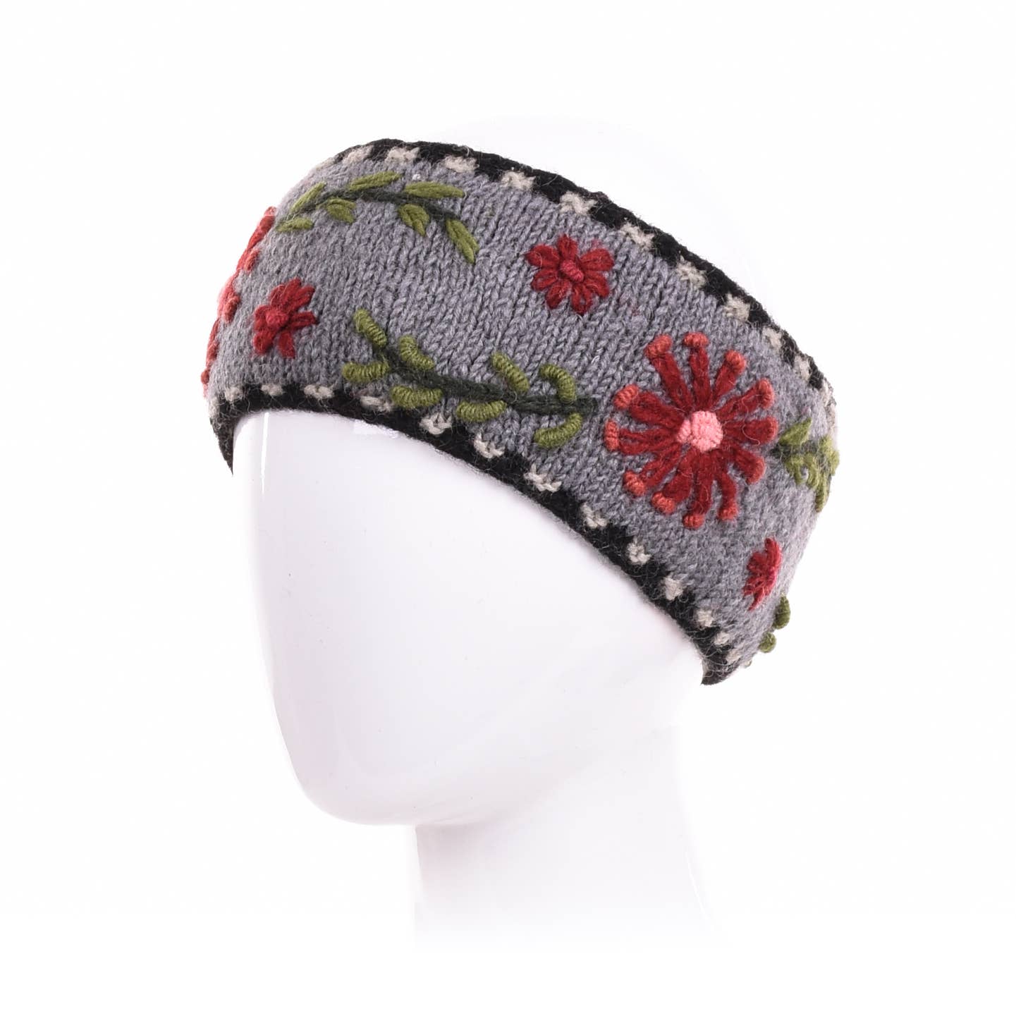 Lost Horizons Knitwear – Ships from USA - Wholesale Fashion Headband - Women's - Abigail Headband – Embroidered Wool Ear Warmer6