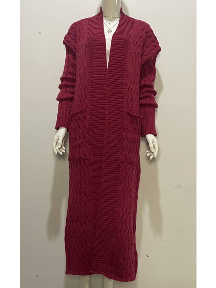 Productseeker - Wholesale Coat - Women's - CT037 Cozy Plus Size Long Knit Sweater Coat26
