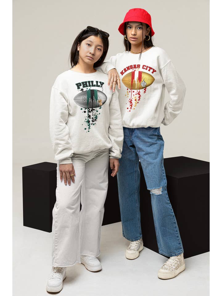 By Jodi LLC - Wholesale Screen Printed T-Shirt - Women's - Football Drip (Pro Teams) Football graphic tee, t-shirt,