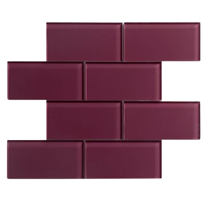 WS Tiles - Vente Carrelages muraux - Carreau de mosaïque en verre de 3" x 6", dosseret pour cuisine et salle de bain - 5 pieds carrés par carton65