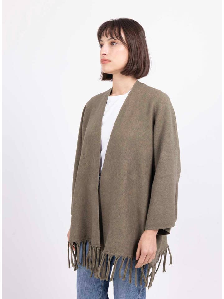 LINEN & COTTON HOUSE - Vente Poncho – femme - 8332 PONCHO FALL WINTER CLOTHING