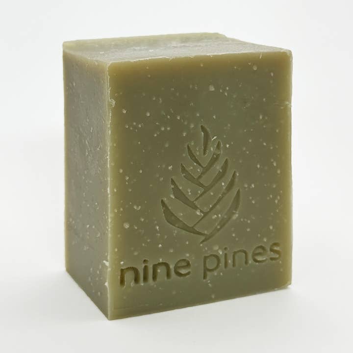 Natural Body Bar Soap | Green Tea & Sea Clay (6oz) for wholesale by nine pines