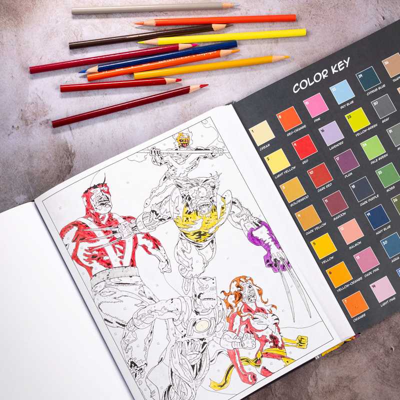 Simon & Schuster - Wholesale Coloring & Activity Book - Adult - Marvel Zombies Color-by-Number by Editors of Thunder Bay Press6