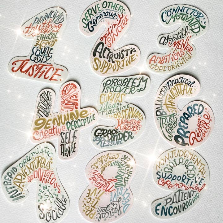 Kathy Weller Art+Ideas - Wholesale Sticker - Enneagram 5 The Individualist Sticker