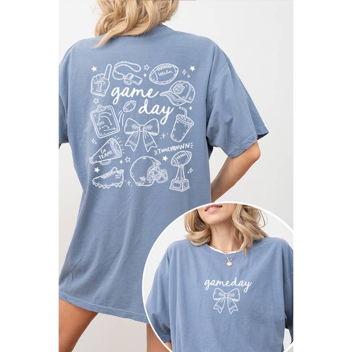 T-SHIRT GRÁFICA DE DIA DE JOGO OVERSIZED por atacado de Illustrated Society