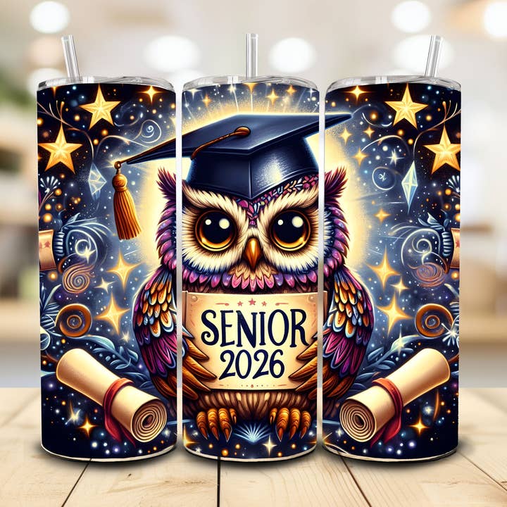 2026 Graduation Tumbler, 20 oz. Stainless Steel for wholesale by Stencil Art Canada