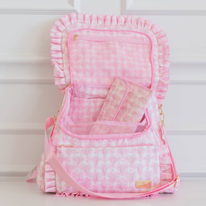 Hollis - Wholesale Diaper Bag - Baby - Ruffled Nylon Diaper Bag