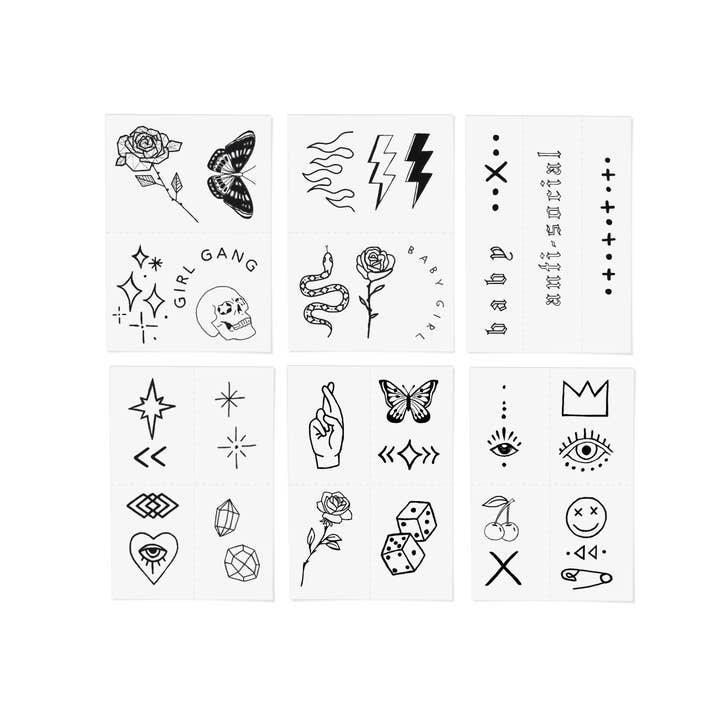 INKED by Dani - Wholesale Temporary Tattoo - Bad Babe Temporary Tattoo Pack3