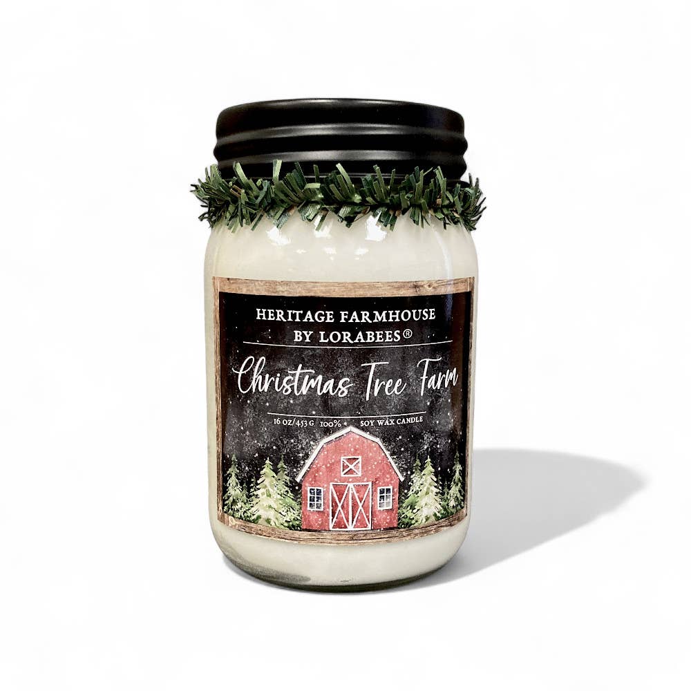 Lorabees - Wholesale Jar/Filled Candle - Christmas Tree Farm Holiday Farmhouse Fragrance Collection3