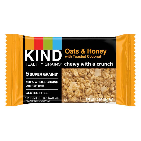KIND Healthy Grains Bars Oats & Honey with Toasted Coconut for wholesale by KIND