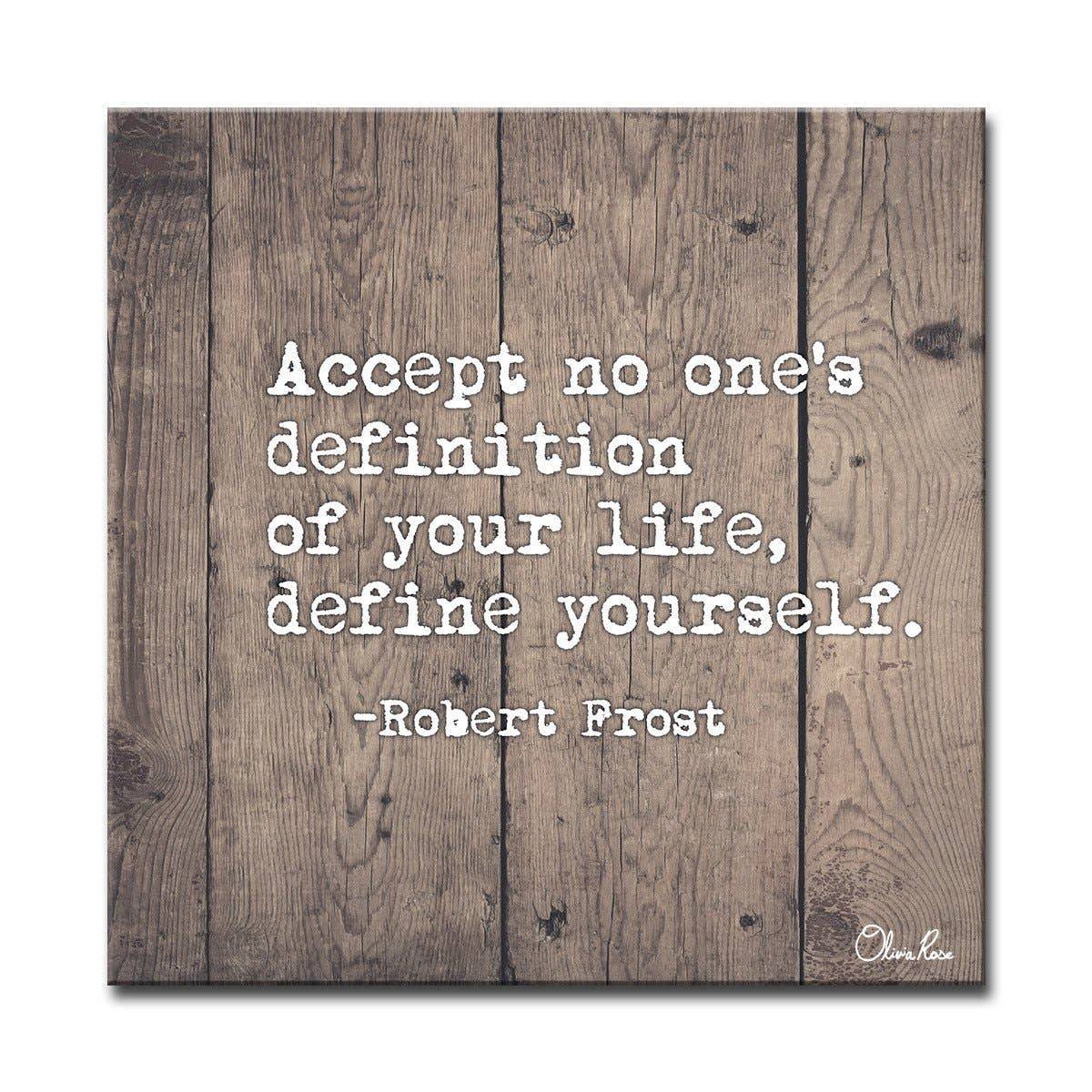 Ready2hangart, Inc. - Wholesale Art Print - Define Yourself' Inspirational Canvas Art by Olivia Rose1