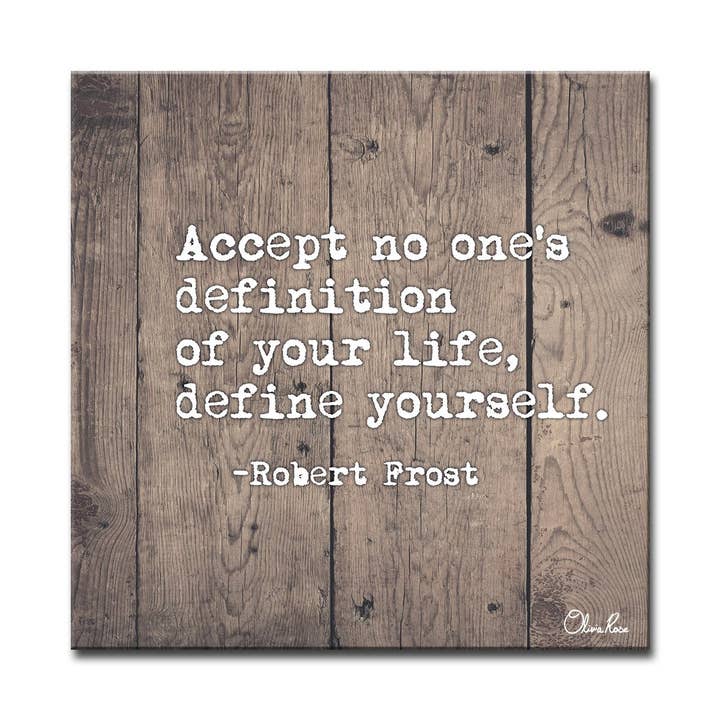 Ready2hangart, Inc. - Wholesale Art Print - Define Yourself' Inspirational Canvas Art by Olivia Rose1