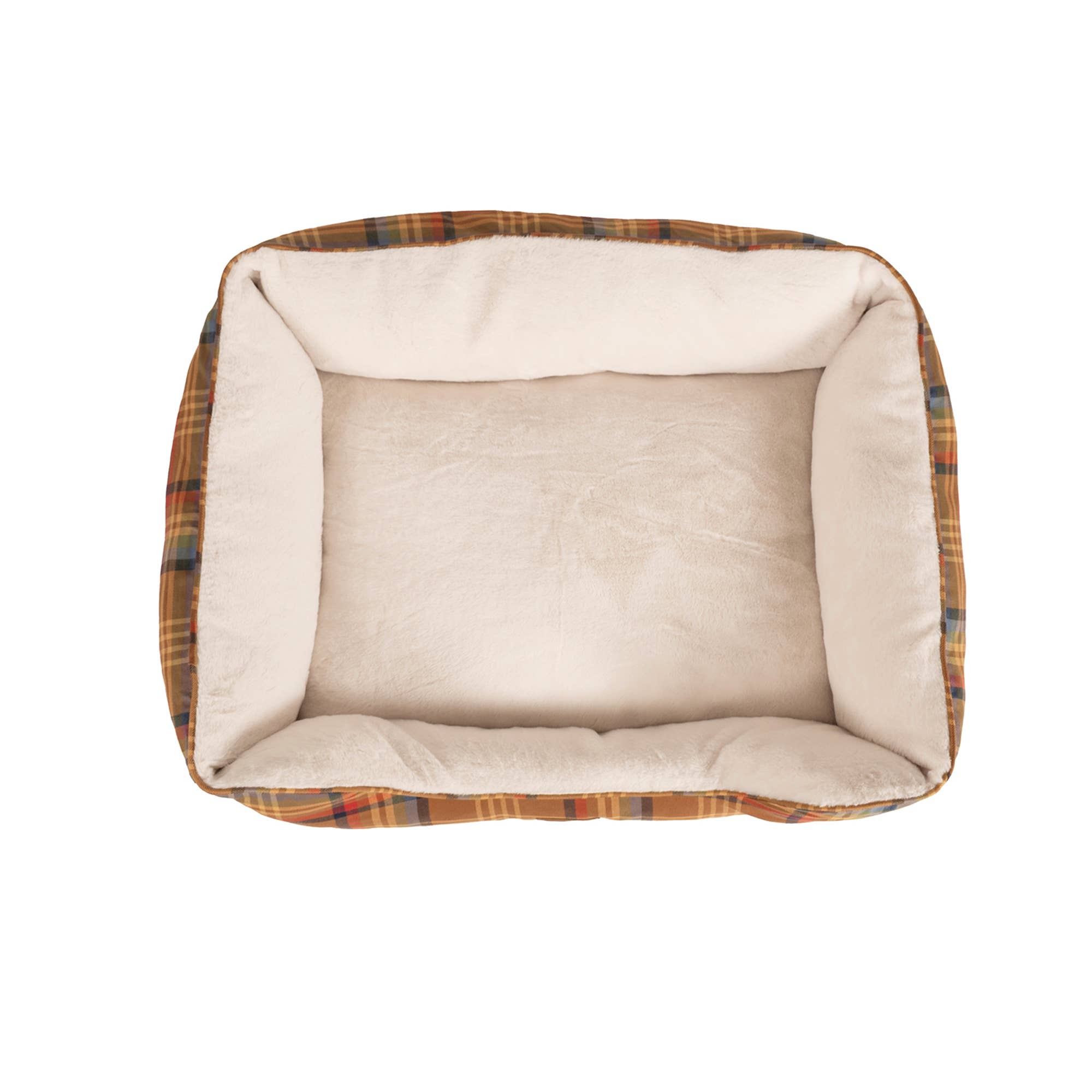 Carolina Pet Company - Wholesale Pet Bed - Cat/Dog - Pendleton Plaid and Fur Kuddler - Desert Plaid5