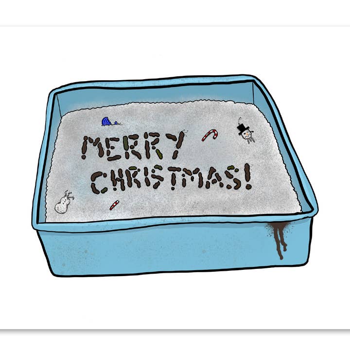 Cat Lady Christmas card - snarky holiday cards for wholesale by Chaos Engine (formerly Eyedot Creative)