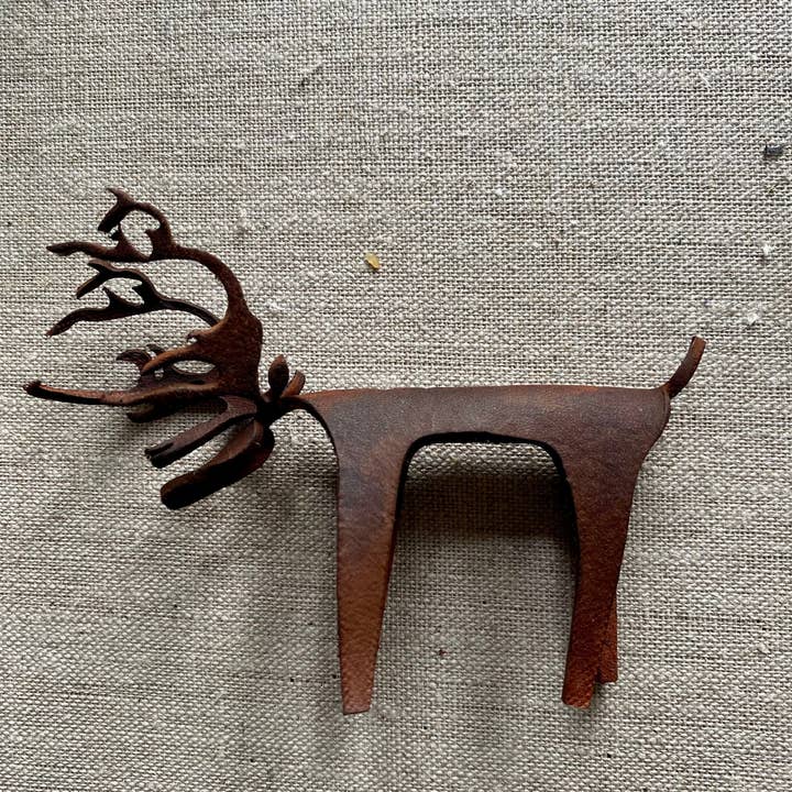 The Merchant Studio – wholesale Ornament – Leather Reindeer Ornament29