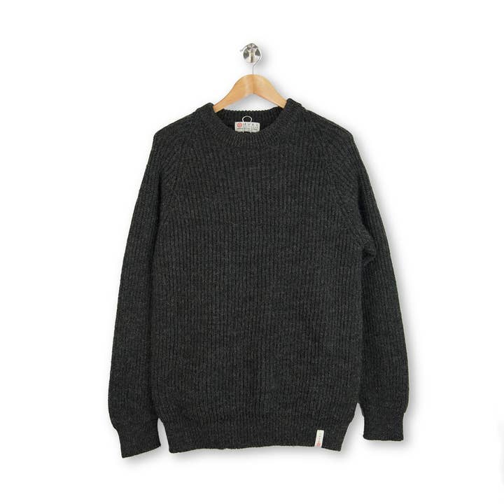 Mars Knitwear - Vente Pull en maille – homme - Laine britannique sans couture - Hawking - Anthracite0