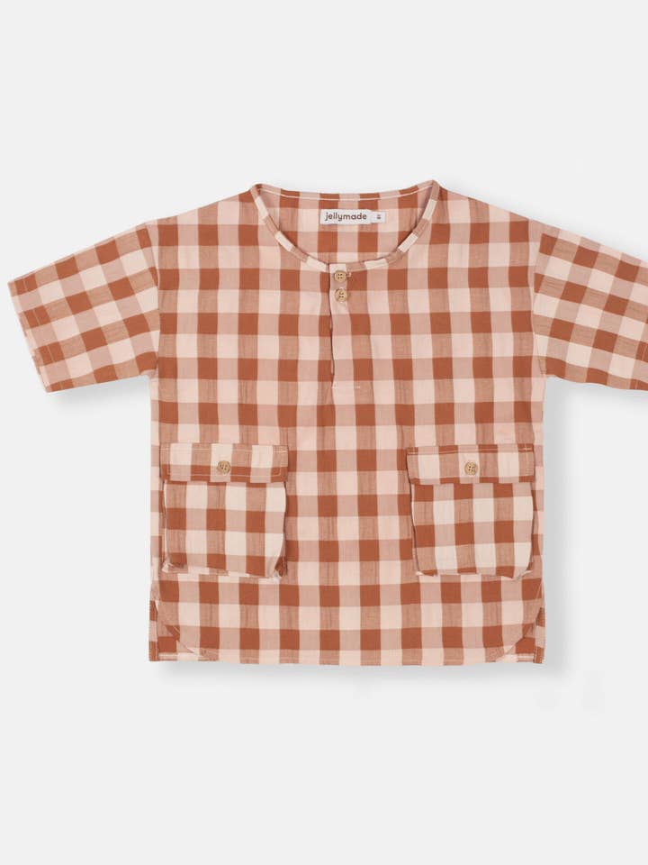 Camisa Andaman Checks por atacado de Jellymade