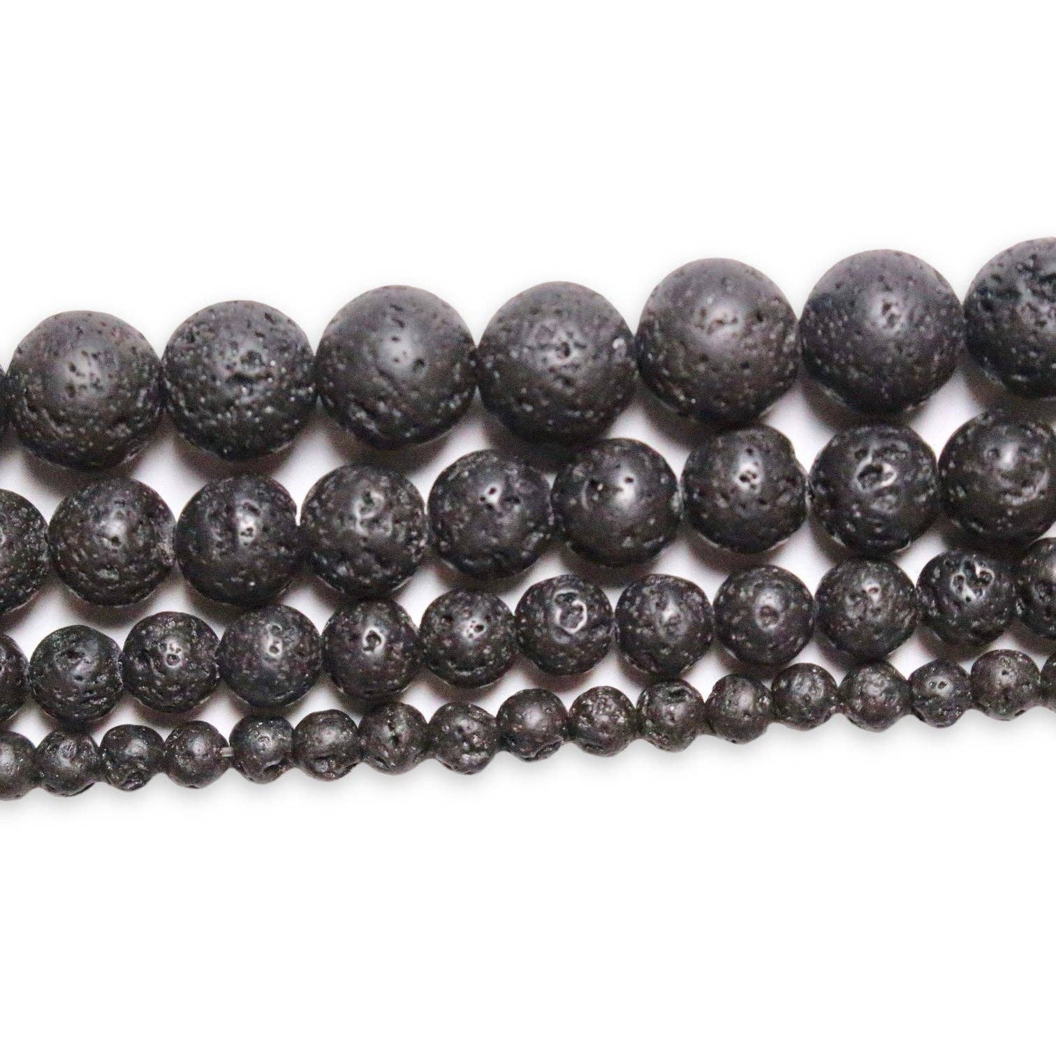 Foliesbijoux - Wholesale Beads - Lava stone bead thread A0