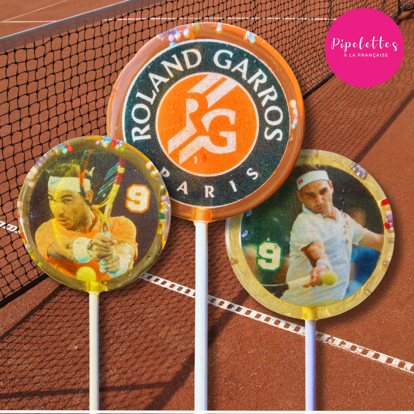 Pipelettes a la française - Wholesale Lollipop - Customizable lollipops 3.5 cm2