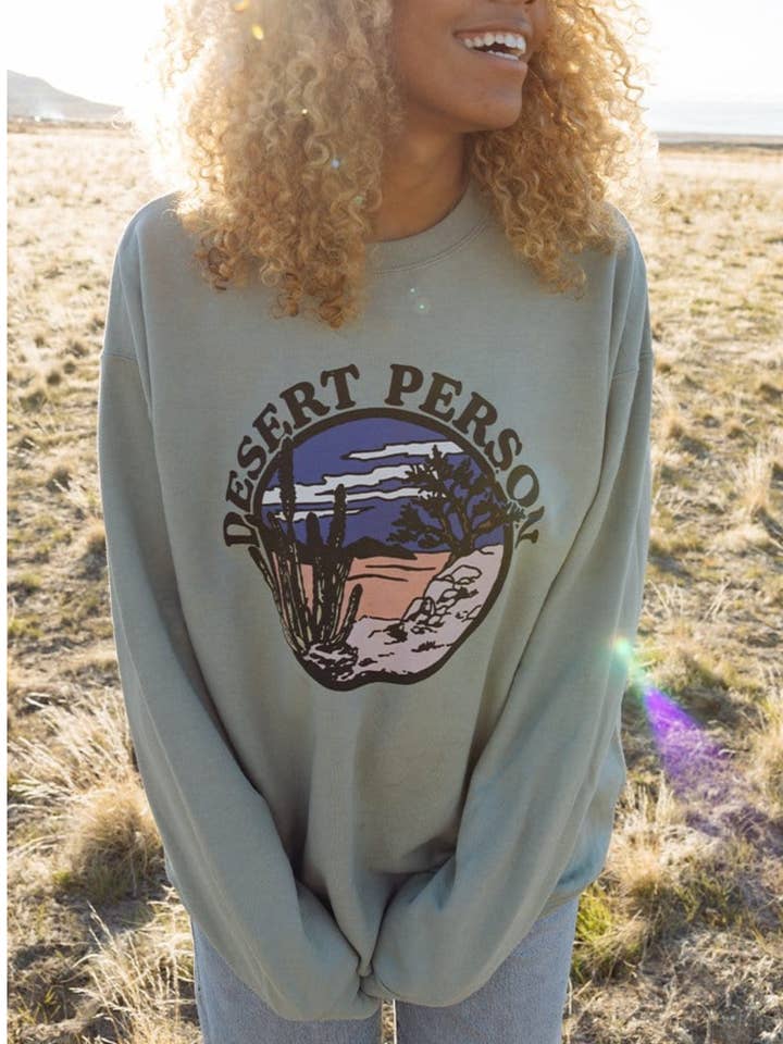 Desert Person Sweatshirt for wholesale by Indy Brand