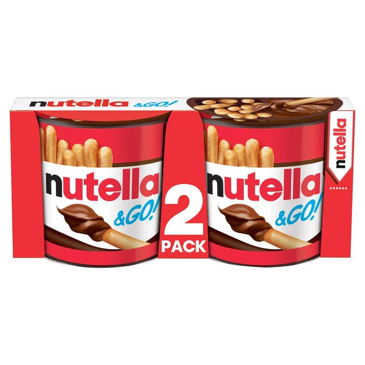 Amuse Bouche - Wholesale Chocolate Covered Sweets - Nutella & Go! Cereal sticks and spreads 2x52g