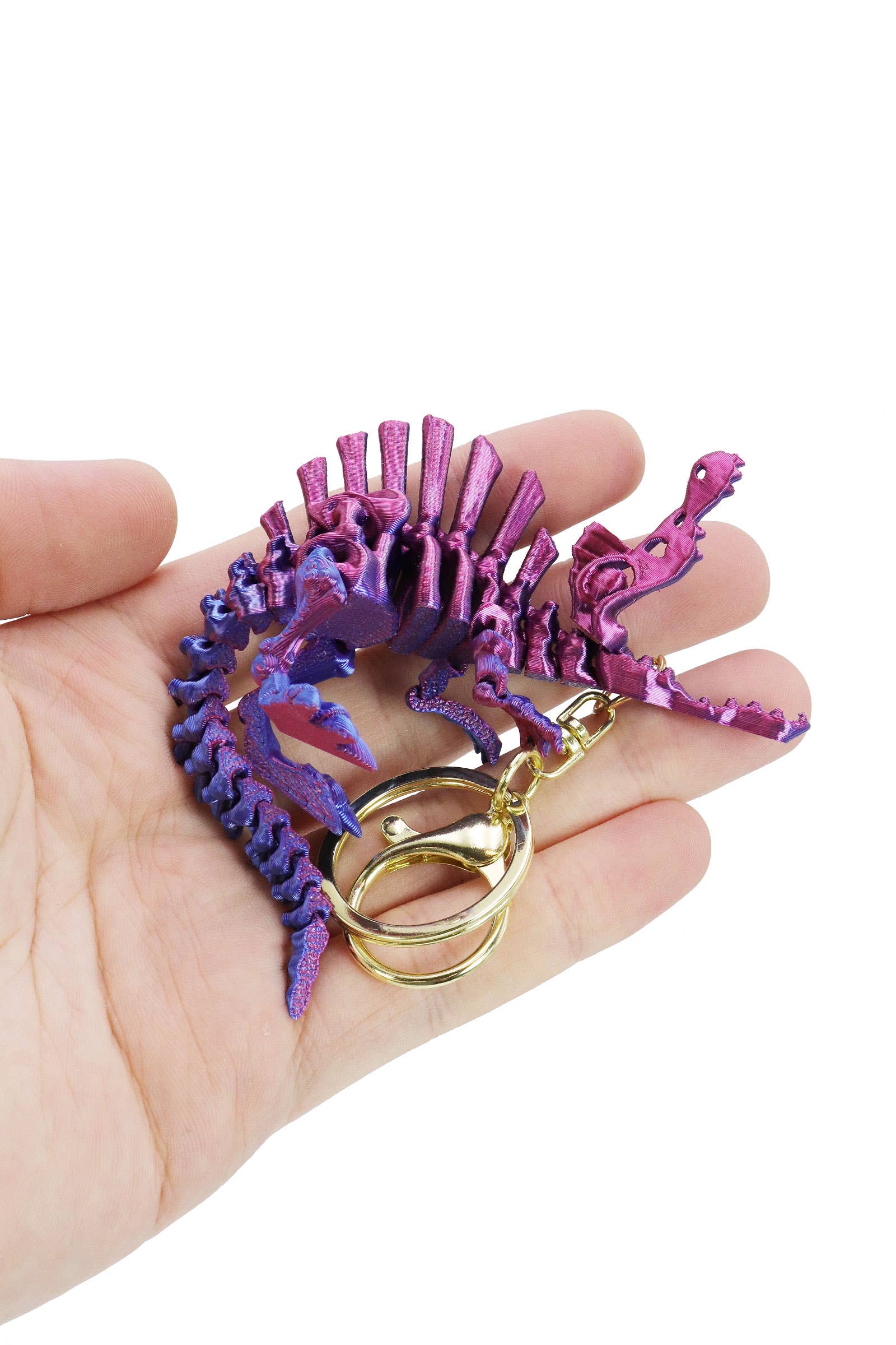 ASSORTED Dinosaur Fossil 3d Print Articulated Key Chain for wholesale on Faire6