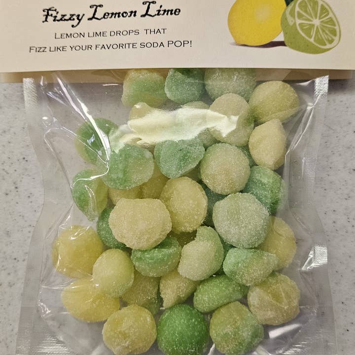 Chesebro's Handmade Confections and Candy - Wholesale Hard Candy - Fizzy Lemon-Lime Hard Candy Drops, 4.5 oz.1