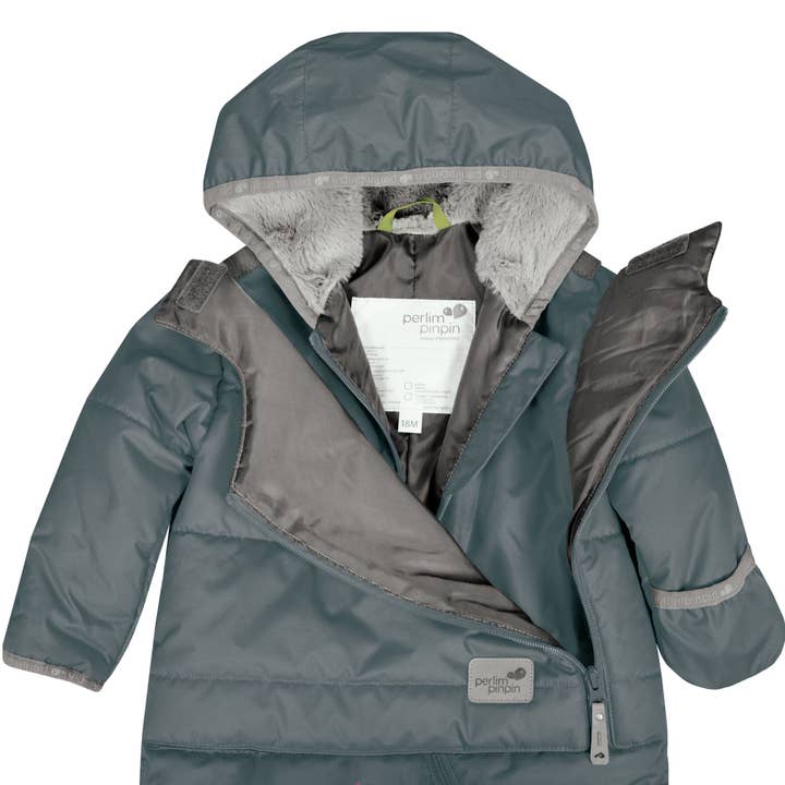 Perlimpinpin - Wholesale Snow Suit - Baby - One piece baby snowsuit - Stark