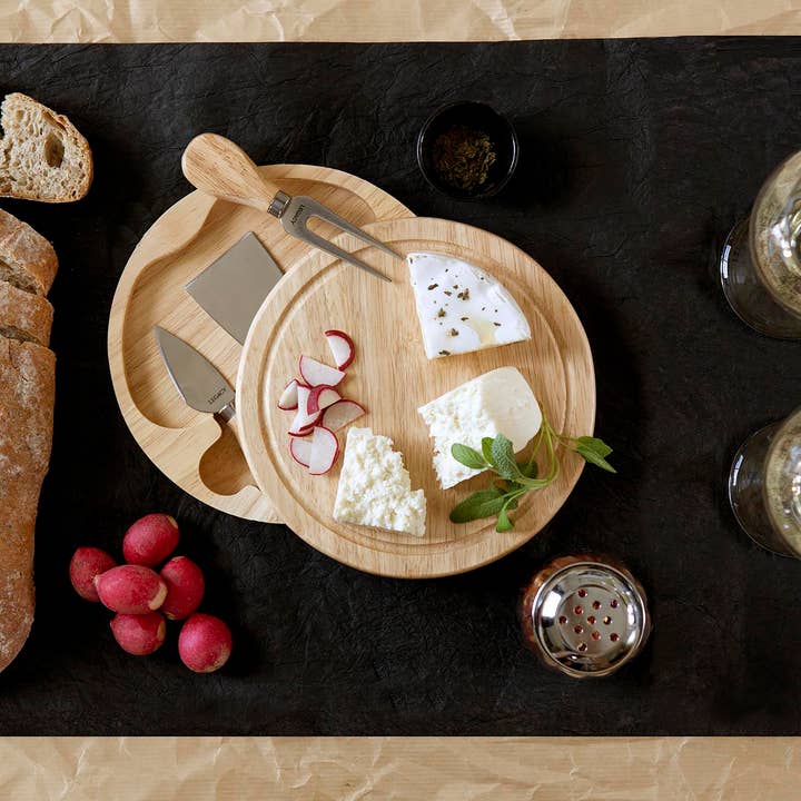 Parawood Ensemble de planches à découper et de couteaux à charcuterie pour fromage brie en vente sur Faire7
