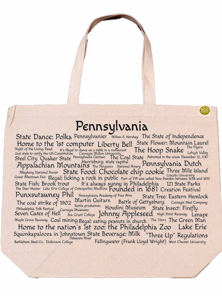 Pennsylvania Pride EcoTote for wholesale by TownieSwag