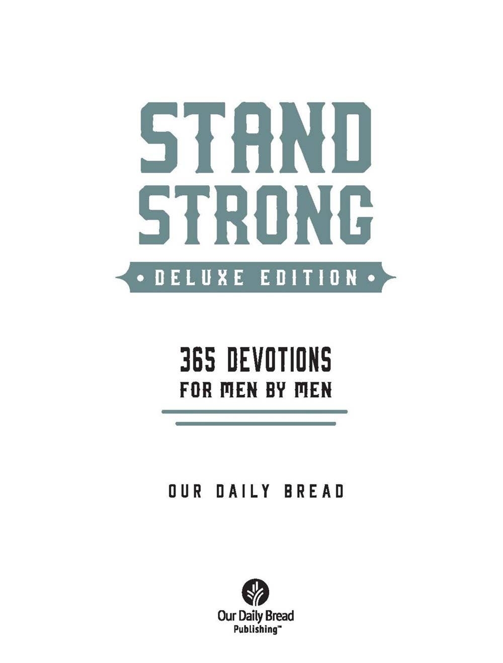 Independent Publishers Group - Wholesale Religion - Stand Strong: 365 Devotions for Men by Men (Cork Binding)1