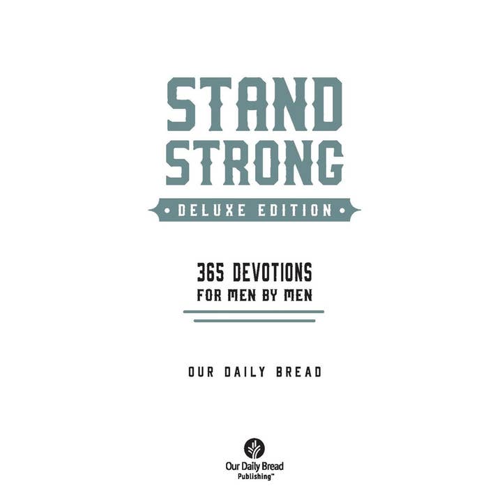 Independent Publishers Group - Wholesale Religion - Stand Strong: 365 Devotions for Men by Men (Cork Binding)1