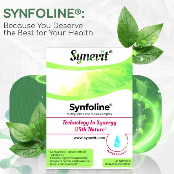 AlchePharma Naturals - Wholesale Oral Supplement/Vitamin - Synevit SYNFOLINE®: Methyl Folate & Iodine Supplement4