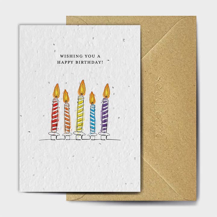 The Seed Card Company – wholesale Birthday card – Candles For Artemis