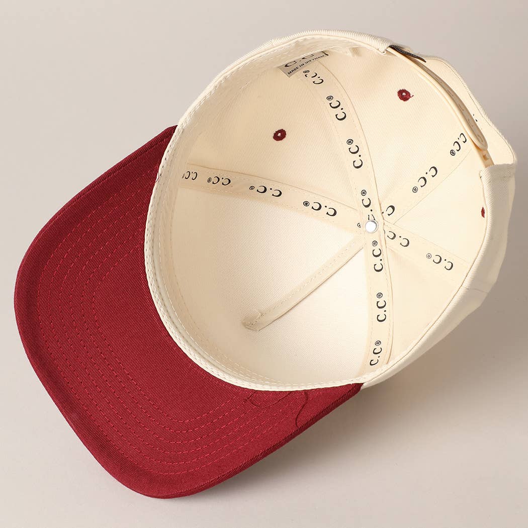 Fashion City - Venta al por mayor Gorra de béisbol - Unisex - Gorra de béisbol de algodón de lona lisa de dos tonos con bordado personalizado 7