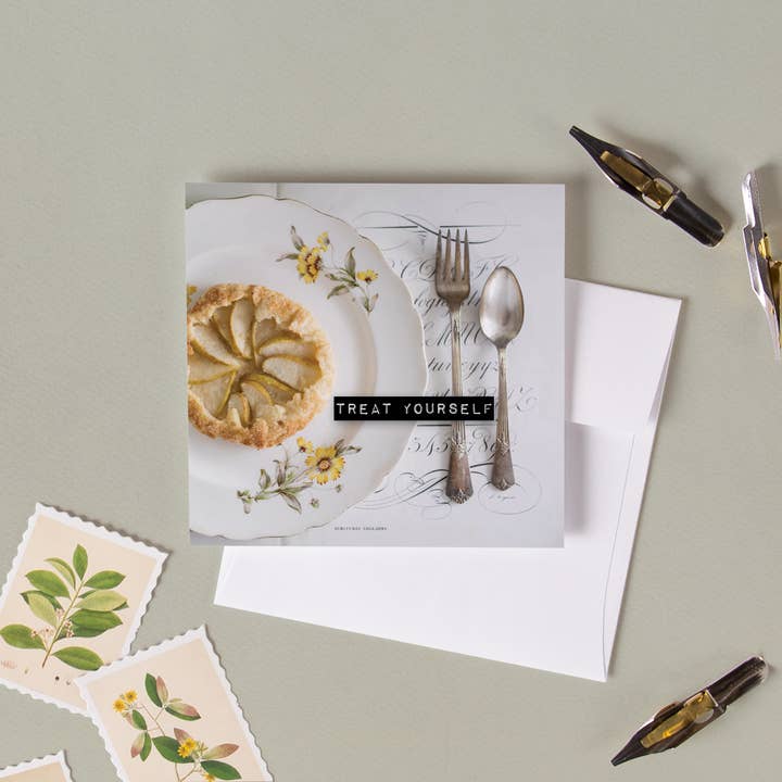 P. Graham Dunn - Wholesale Encouragement Card - Treat Yourself Mini Cutesy Card