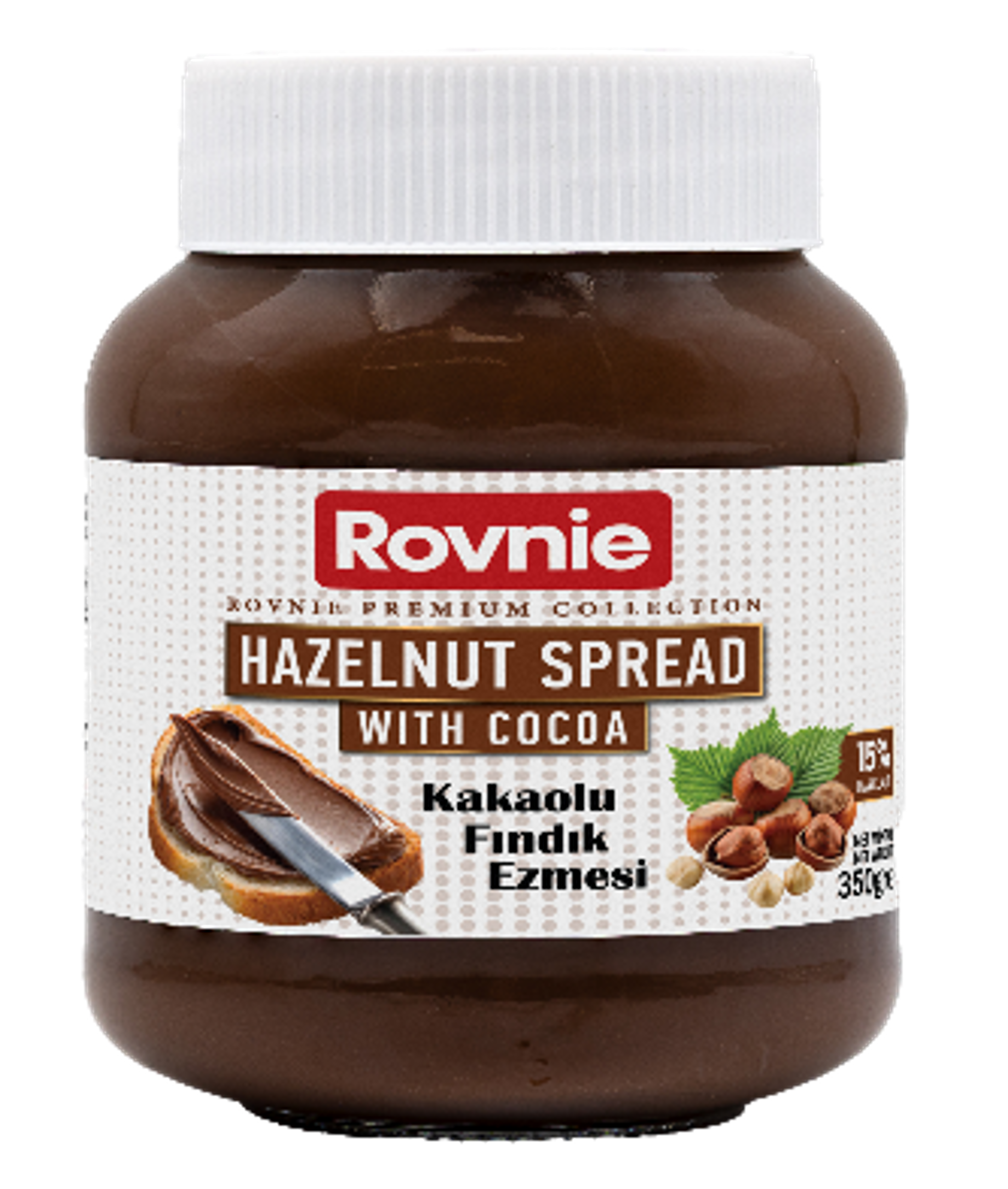 Biggbrands GmbH - Wholesale Hot Fudge/Chocolate Spread - Rovnie Hazelnut Chocolate Spread 350 Gr0