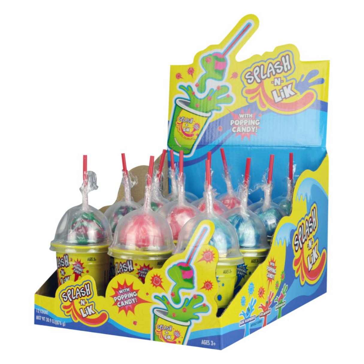 I Got Your Candy - Wholesale Lollipop - Koko's Splash-N-Lik with Popping Candy 2.57oz - 12ct0