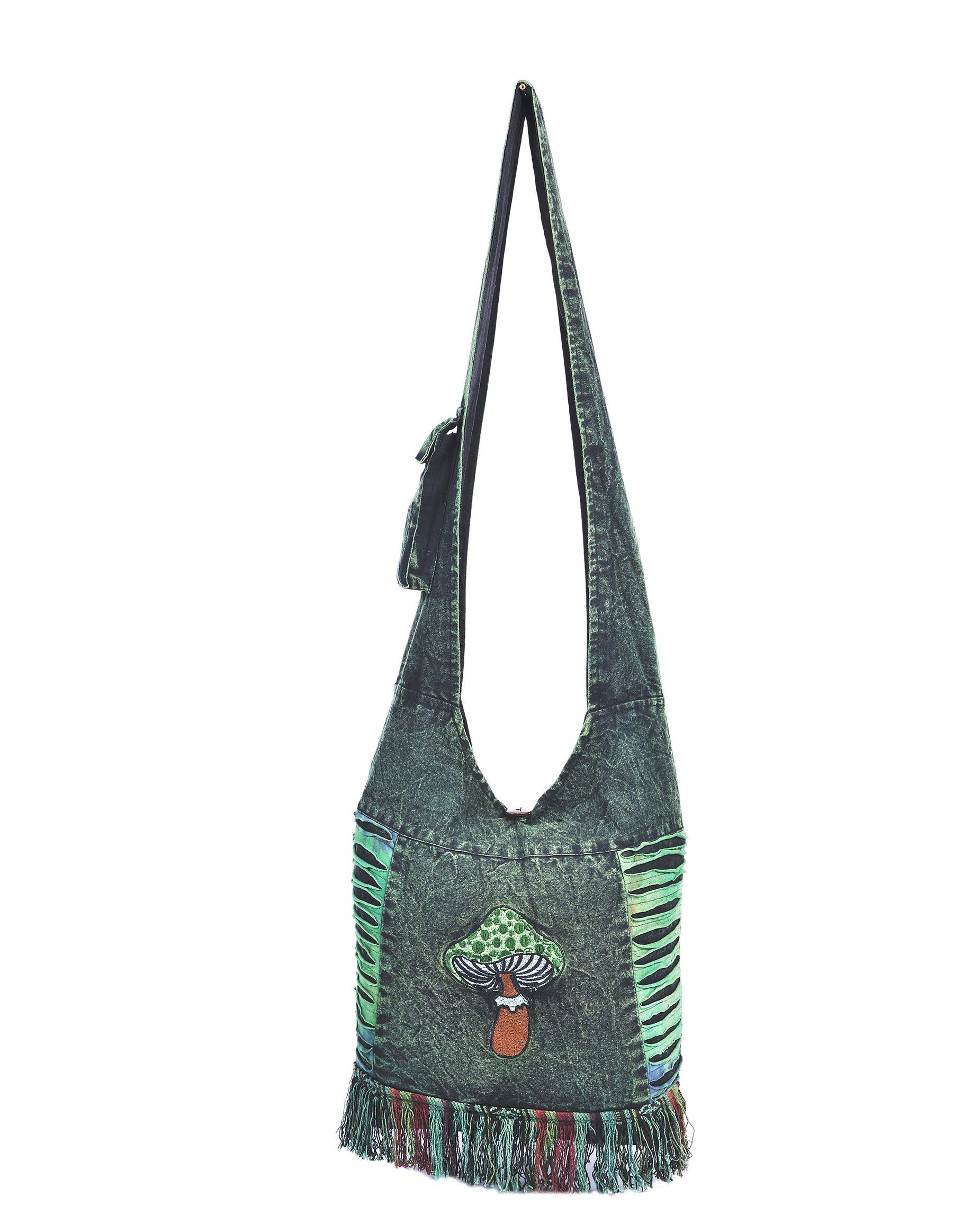 The Collection Royal / Royal Handicrafts - Vendita all'ingrosso Borsa a tracolla - Donna - Borsa Hobo a tracolla Hippie Boho ricamata a forma di fungo in cotone14