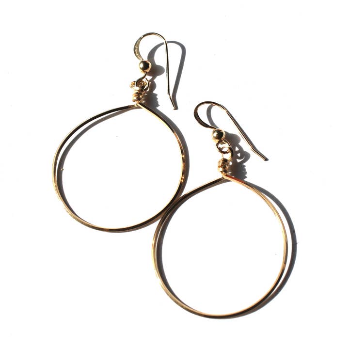 Brincos de Argola em Ouro por atacado de Suzanne Derouin Jewelry