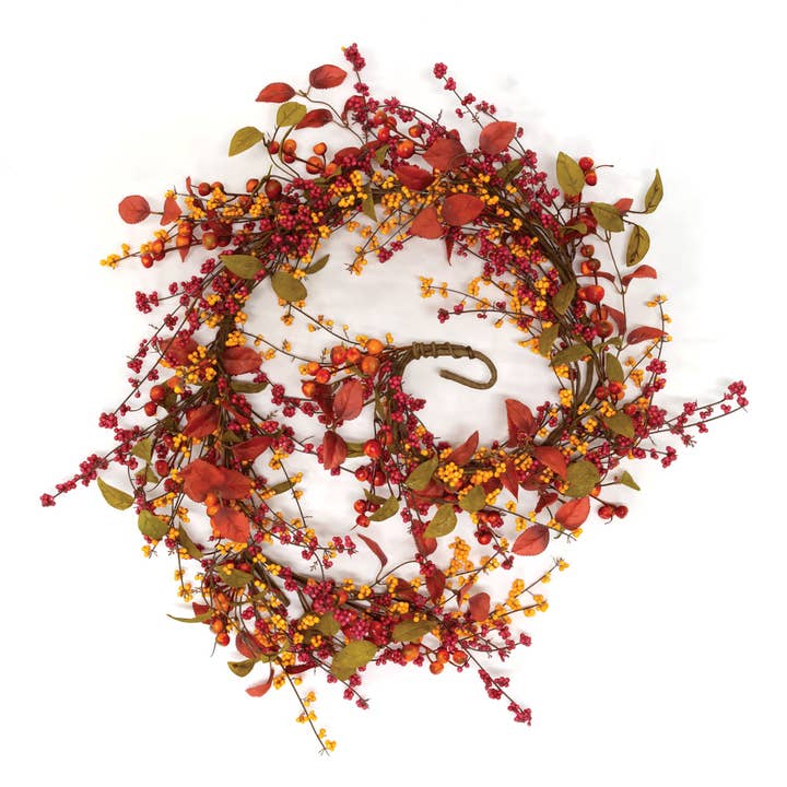 Saybrook Lane - Wholesale Bunting/Garland - Bountiful Berries & Leaves Garland, 5ft