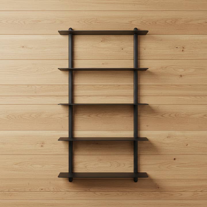 Studio Nordhaven - Wholesale Wall Mounted Shelf - NIVO Shelf Large E - black ash/black8