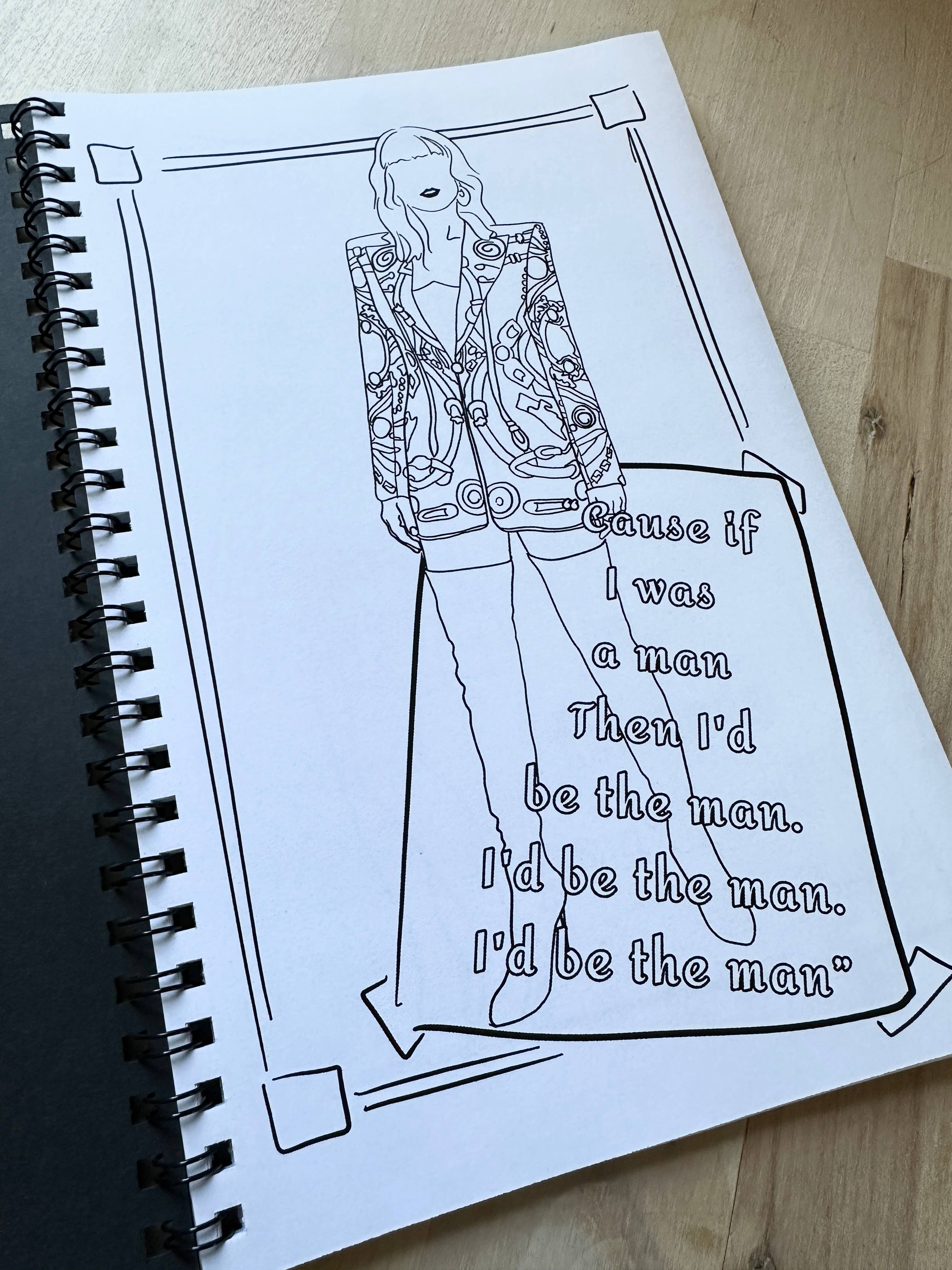 UNDERDOG NATION - Wholesale Coloring & Activity Book - Adult - A Swiftie Coloring Book - Red Carpet Style2