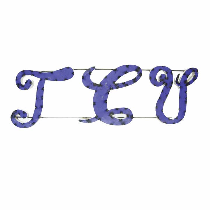 TCU Recycled Metal Wall Décor New for wholesale by Lrt Sales LLC