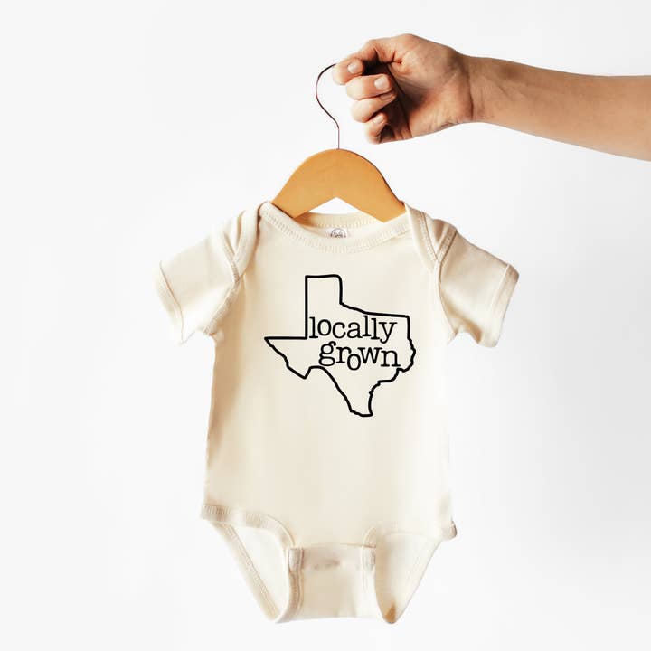 Wildflowers + Cotton - Wholesale Bodysuit (Non-Footed) - Baby - Texas | 100% Cotton Baby Bodysuit or Tee | State Pride