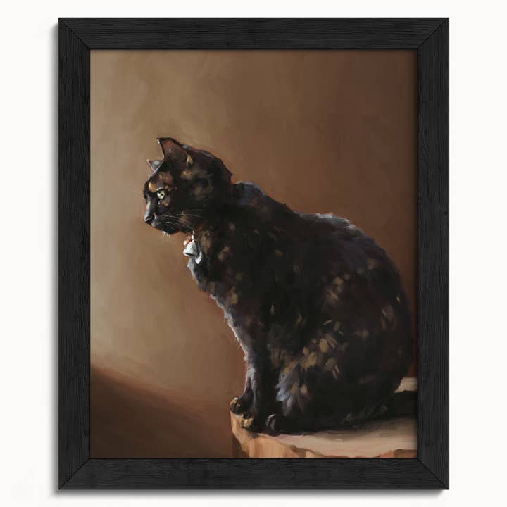 The Ugly Cat Studio - Vente Affiche d'art - Impression d'art de chat écaille de tortue10