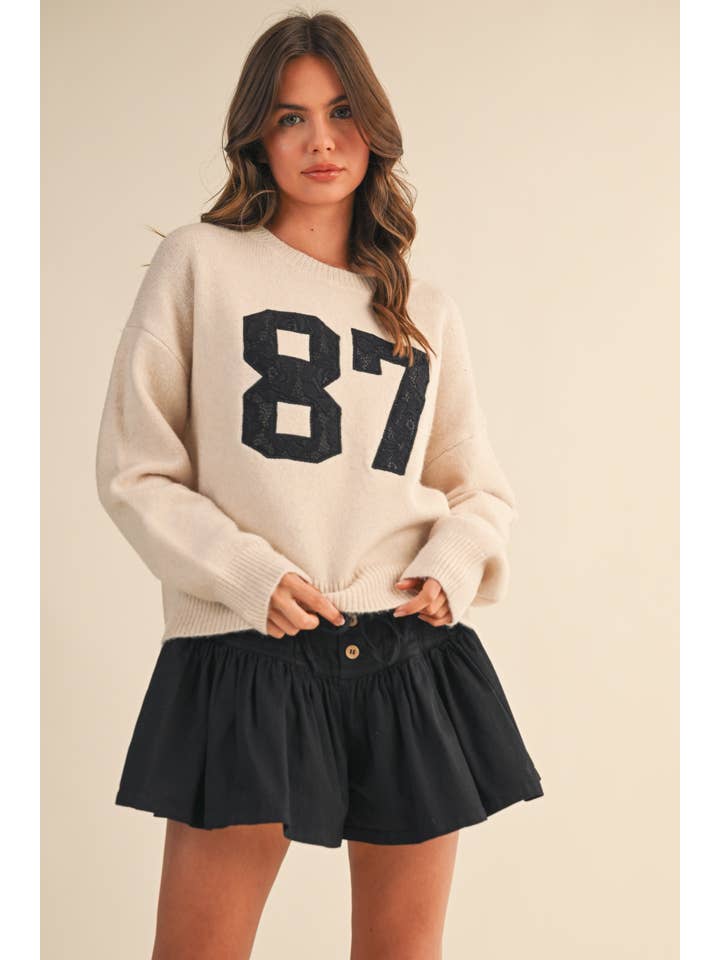 Klesis - Vente Pull en maille – femme - IT4429 87 HAUT EN MAILLE AVEC CONTRASTE DE DENTELLE1