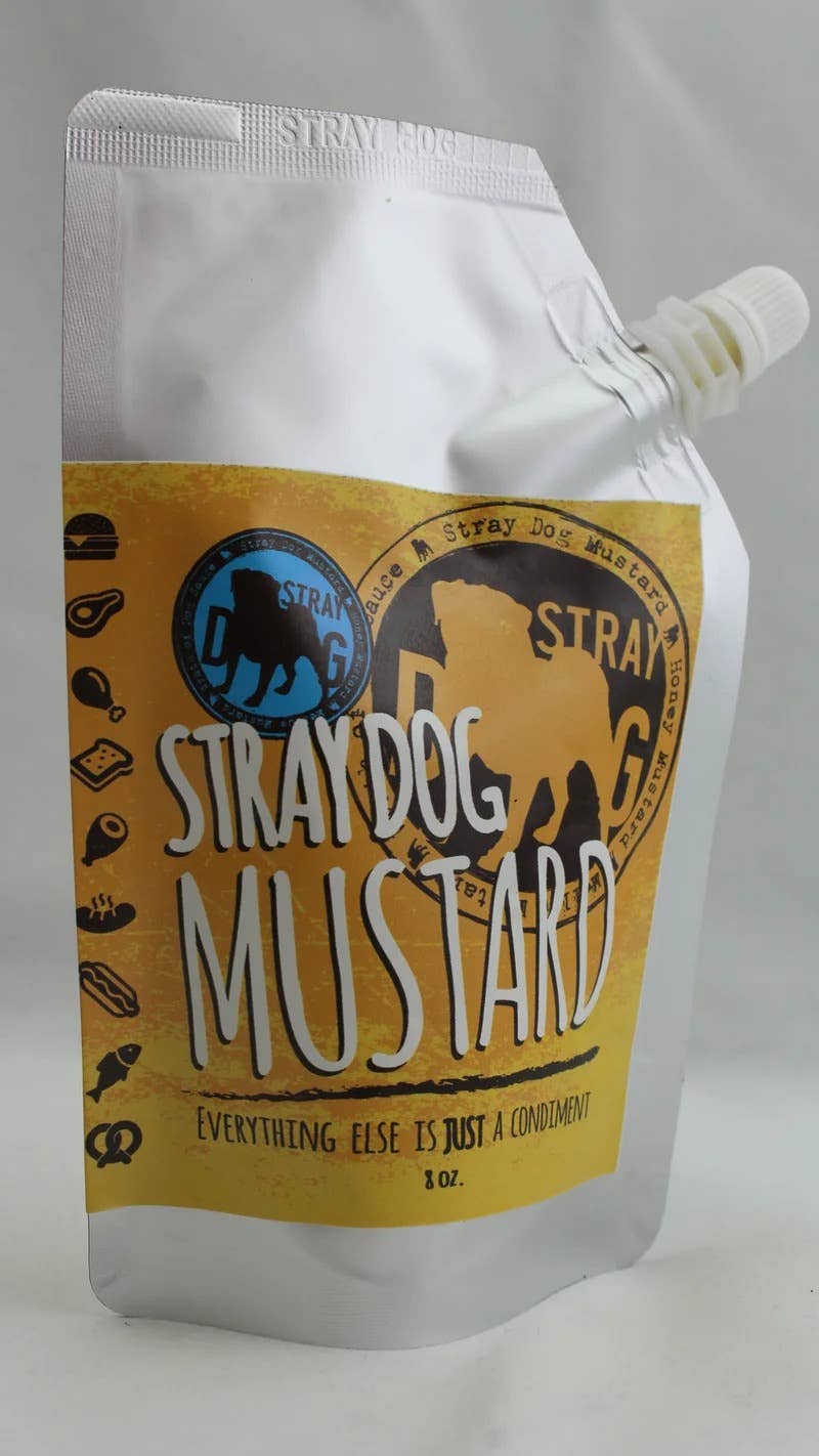 Stray Dog - Venta al por mayor Mostaza - Bolsa de mostaza para perros callejeros de 8 oz0