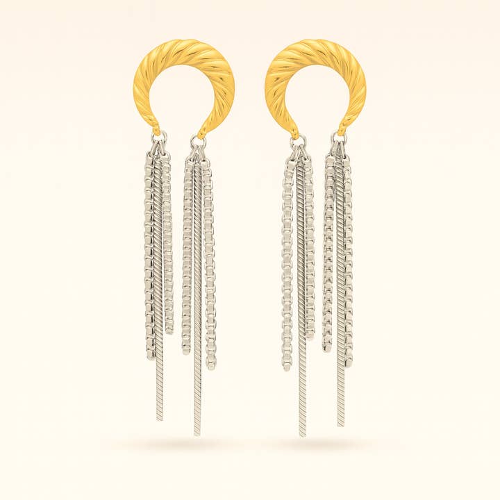 Boucles d'oreilles rythme pour la vente par PRESSIE